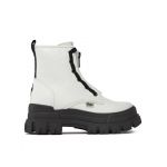 Botine Buffalo Aspha Zip 1622314 Alb