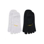 Set 2 perechi de șosete scurte unisex Vibram Fivefingers Ghost S15G12P Alb