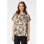 Bluza cu maneci scurte cu animal print