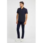 Tricou polo slim fit din material pique