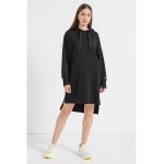 Rochie cu gluga si slituri laterale