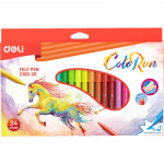 Set 24 Carioci Diverse Culori, Deli ColoRun, Lavabile, 1 mm Varf