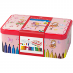 Set 33 Carioci Colorate Faber-Castell Ballerina Box Connector Cu Clip Prindere