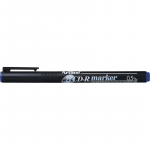 Cd/dvd-marker Artline 883, Corp Plastic, Varf Rotund 0.5mm - Albastru