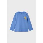 Bluza cu imprimeu grafic si maneci grafic