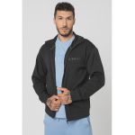 Bluza de trening cu fermoar si logo in relief Selwyin