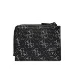 Etui pentru carduri Guess SMVELE LEA75 Placat cu rodiu negru