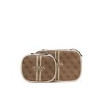 Set de genți pentru cosmetice Guess Mildred (B) Travel TWB896 29010 Bej