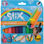 Carioca Artline Stix, Varf Rotund 1.2mm, Lavabil, 12 Buc/cutie