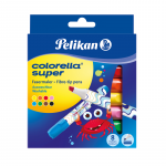 Carioca Colorella Super 411, Set 8 Culori, Varf Tesit