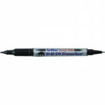 Cd/dvd-marker Artline 841t, Corp Plastic, 2 Capete, Varfuri Rotunde 0.4mm/1.0mm - Negru