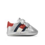 Pantofi Tommy Hilfiger Velcro Shoe Silver T0A4-32110-1070 Argintiu