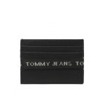 Etui pentru carduri Tommy Jeans Tjm Essential Leather Cc Holder AM0AM11219 Negru