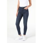 Blugi super slim fit din amestec de lyocell cu talie inalta