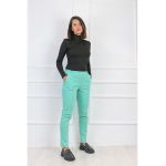 Pantaloni conici cu talie elastica