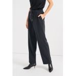 Pantaloni jogger drepti cu model in carouri micro