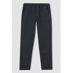 Pantaloni cu talie medie si elastica
