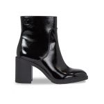 Botine Calvin Klein Jeans Mid Block Heel Boot Naplak Wn YW0YW01258 Negru