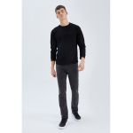 Bluza sport cu decolteu la baza gatului - din bumbac