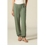 Pantaloni conici cu talie elastica