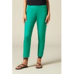 Pantaloni crop cu croiala conica