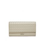 Portofel Mare de Damă Calvin Klein Calvin Mini Quilt Large Trifold K60K611895 Gri