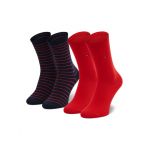 Set de 2 perechi de șosete lungi de damă Tommy Hilfiger 100001494 Bleumarin