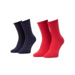 Set de 2 perechi de șosete lungi de damă Tommy Hilfiger 100001493 Bleumarin