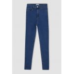 Blugi skinny cu talie inalta