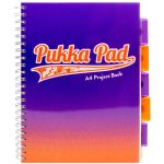 Caiet A4 matematica, cu spirala - Project Book - Mov | Pukka Pad