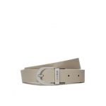 Curea de Damă Calvin Klein Reversible Round Buckle Belt 2.5 K60K611900 Écru