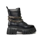 Botine Buffalo Lion Lace Up T-Chain 1622367 Negru