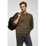 Bluza de bumbac cu decolteu la baza gatului Gareth