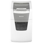 Distrugator Documente Automat Leitz Iq Office, P4, Cross-cut (confeti), 150 Coli, Cos 44l, Alb-gri