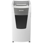 Distrugator Documente Automat Leitz Iq Office, P4, Cross-cut (confeti), 600 Coli, Cos 110l, Alb-gri