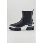 Ghete Chelsea de piele cu aspect masiv