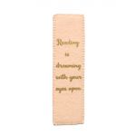 Semn de carte cu mesaj - Handmade - Crem - Model 2 | FriendlyGifts