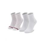 Set de 2 perechi de șosete lungi de damă Tommy Hilfiger 100002817 Alb