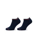 Set de 2 perechi de șosete medii pentru bărbați Tommy Hilfiger 100001093 Bleumarin