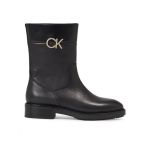 Botine Calvin Klein Rubber Sole Ankle Boot W/Hw HW0HW01703 Negru