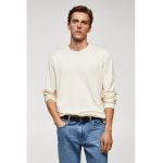Bluza de bumbac cu decolteu la baza gatului Gareth