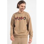 Bluza sport cu imprimeu logo si maneci cazute Droyko