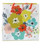 Punga pentru cadou - Yellow Floral | Swan Mill Paper