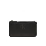 Etui pentru carduri Calvin Klein Jeans Sleek Coin Purse Solid K60K610338 Negru