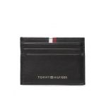 Etui pentru carduri Tommy Hilfiger Th Prem Lea Cc Holder AM0AM11267 Negru