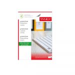 Etichete Autoadezive A4 Tanex, 14/Coala, Colturi Rotunde, 100 Coli/Top, 99.1x38.1 mm