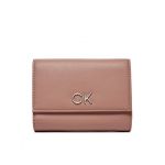 Portofel Mare de Damă Calvin Klein Re-Lock Trifold Md K60K608994 Roz