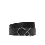 Curea de Damă Calvin Klein Re-Lock Quilt Ck Logo Belt 30Mm K60K611102 Negru