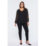 Bluza cu decolteu in V si decupaje
