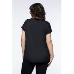 Bluza de satin cu maneci scurte